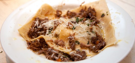 Hjemmelaget ravioli med oksehaler