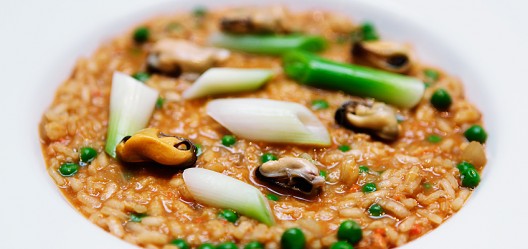 Skalldyr-risotto med blåskjell og krabbe